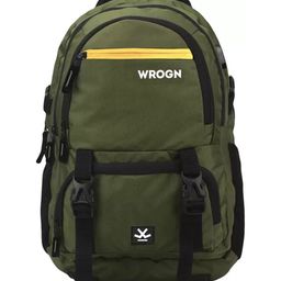 WROGN Unisex Backpack with USB Charging Port image 1