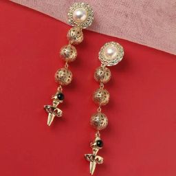 Sohi goldplated drop earrings earrings-image-69