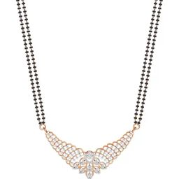 Joyalukkas 18k (750) Purity Rose Gold Exquisite Floral Diamond Mangalsutra-image-85