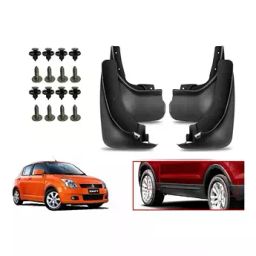 Auto Pearl Front and Rear Mud Guard For Maruti Swift (Black) Set of 4 Pcs-15