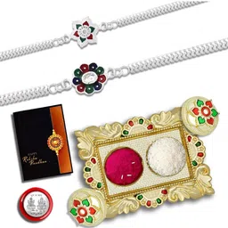 DeoDap Multi Pooja Thali Rakhi Gift Set-image-46