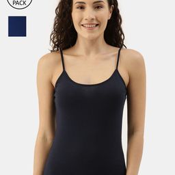 appulse Women Pack Of 2 Solid Cotton Camisoles-picture-2