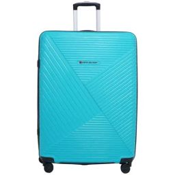 Swiss Military Blue 8 wheels Large Hard Cabin Trolley Bag-image-13