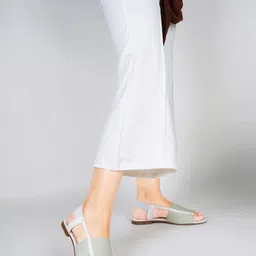 TRYME Women Ethnic Open Toe Flats-26