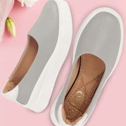 Fausto Women's Grey Casual Pumps-image-49