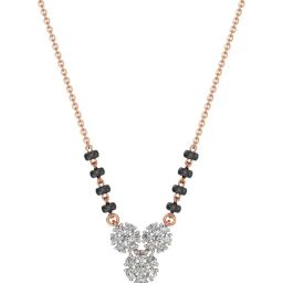 Joyalukkas 18k (750) Purity Rose Gold Floral Embrace Diamond Mangalsutra-image-66