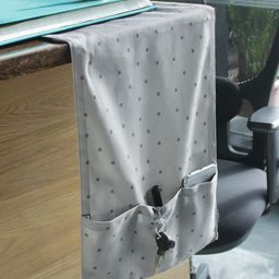 Soumya Grey & Black Printed 3 Pocket Multi-Purpose Space Saver Organizer-image-11