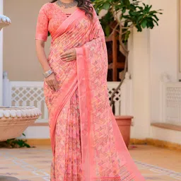 Moda Rapido Block Print Saree-picture-0