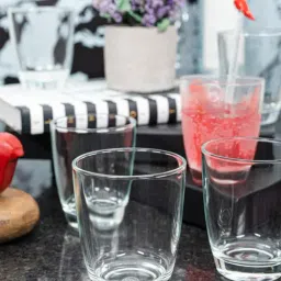 Goodhomes Transparent Glass Lucky Drinking Glasses (270 ml) - Set of 12-image-47