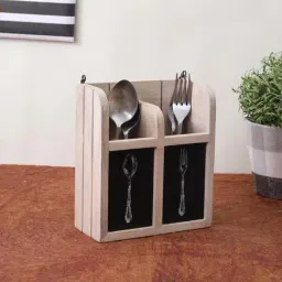 VarEesha StyleWood Beige Engineered Wood Cutlery Holder - Set of 1-23