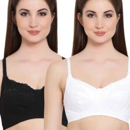 Clovia Multicolor Non Wired Non Padded Maternity Bra (Pack Of 2)-image-54