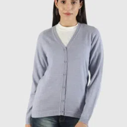 Monte Carlo Blue Full Sleeves Cardigan-12