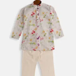 VASTRAMAY SISHU Multicolor Cotton Floral Print Kurta Set-image-79