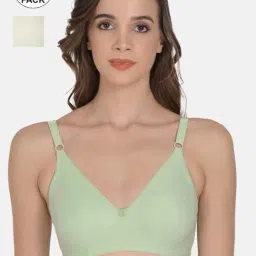 mod & shy Green & Off-White Bra - Pack Of 2-picture-19