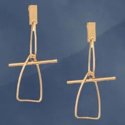 Fashka Forever Entwined Golden Stud Earrings-image-9