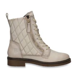 Bagatt Women's Zina Off White Derby Boots-image-6
