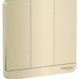 Schneider AvatarOn 3 switches 16AX 250V 2 way LED Wine Gold E8333L2LED_WG_G8-15