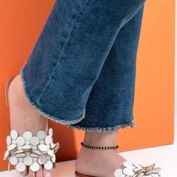 Hydes N Hues Women's White Casual Sandals-image-1