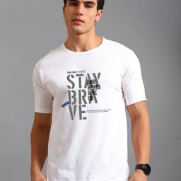 BLUE ARC Men Typography Printed Round Neck Cotton T-shirt-image-43