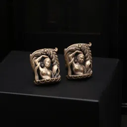 COSA NOSTRAA Gold-Toned Khajuraho Apsara Cufflinks-image-39