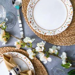 Servewell Filigree Multicolor Melamine Side Plate  - Set of 6 image 1