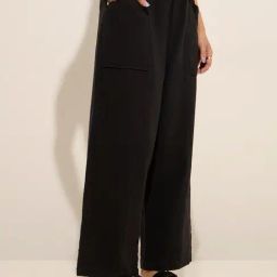 Bombay Paisley by Westside Black High-Rise Cotton-Blend Pants-image-84