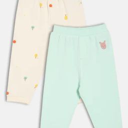 Miniklub Boys Multi-Color Knit Printed Knit Pants - Pack of 2-image-3