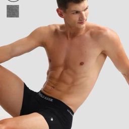 U.S. Polo Assn. Black & Grey Melange Trunks - Pack of 2-picture-40