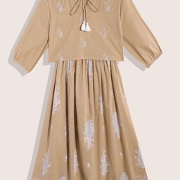 Sangria Teen Girls Pure Cotton Printed Ready to Wear Lehenga Choli-picture-13
