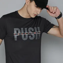 HRX by Hrithik Roshan Typography Printed Rapid-Dry Training T-shirt-image-59