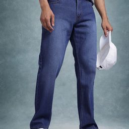 The Roadster Life Co. Men Mid-Rise Pure Cotton Light Fade Relaxed Fit Jeans-image-48