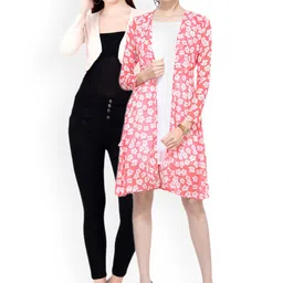 SCORPIUS Women Pack of 2 Open Front Shrugs-12