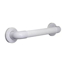 Implemental Grab Rail Bar 203.2 mm (8 Inch) ABS & Nylon White Groove for Safe Grip (Pack of 10)-17