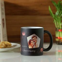 FNP Multicolor Ceramic Happy Anniversary Personalised Magic Mug (325ml)-image-98