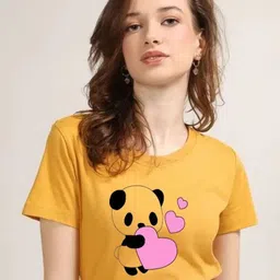 Parona Women Graphic Printed Round Neck T-shirt-picture-39