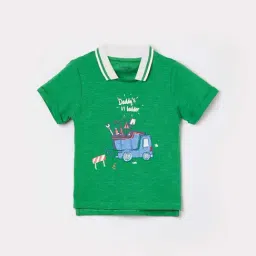 Juniors by Lifestyle Boys Green Cotton Printed T Shirt-picture-45