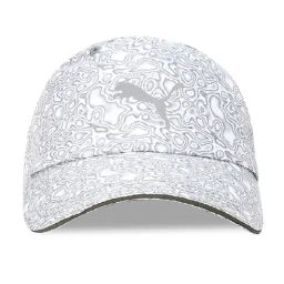 Puma White & AOP Cotton Baseball Cap-image-28