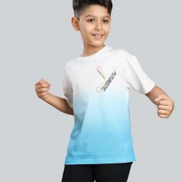 3PIN Boys Blue Cotton Graphic T-Shirt-image-9