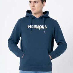 Red Tape Blue Regular Fit Graphic Hoodie-picture-16
