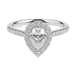 Fiona Diamonds Lab Grown Diamond 18k (750) White Gold Ring for Women-image-2