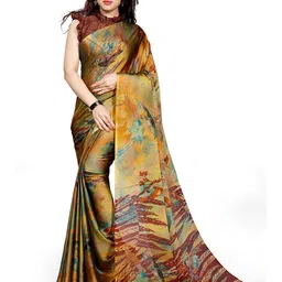 KALINI Mustard & Maroon Bagh Saree-picture-21