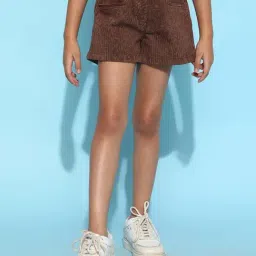 Tales & Stories Kids Brown Printed Shorts-image-81