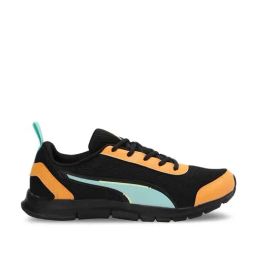 Puma Kids Racer V1 Black & Orange Casual Sneakers-image-79
