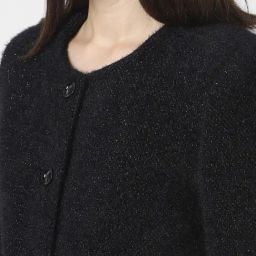 Van Heusen Black Self Pattern Jacket image 5