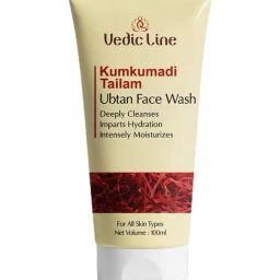 VEDIC LINE Kumkumadi Tailam Ubtan Face Wash - 100 ml-1