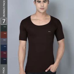 Dollar Bigboss Assorted Cotton Regular Fit Vest - Pack Of 7-image-85