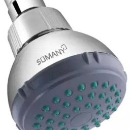 SOMANY Gemma 76.2 mm (3 Inch) round Plastic, Steel Silver Wall Mount Overhead Rain Shower-image-52