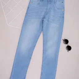 Pantaloons Junior Boys Blue Cotton Blend Solid Jeans-picture-18