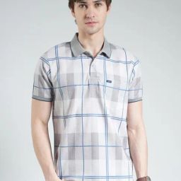 Monte Carlo Grey Regular Fit Printed T-Shirt-image-32