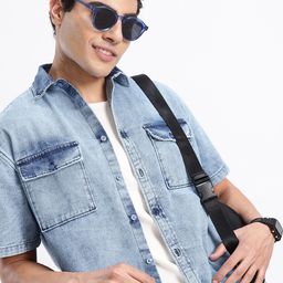 Aeropostale Denim Pure Cotton Casual Shirt-picture-31